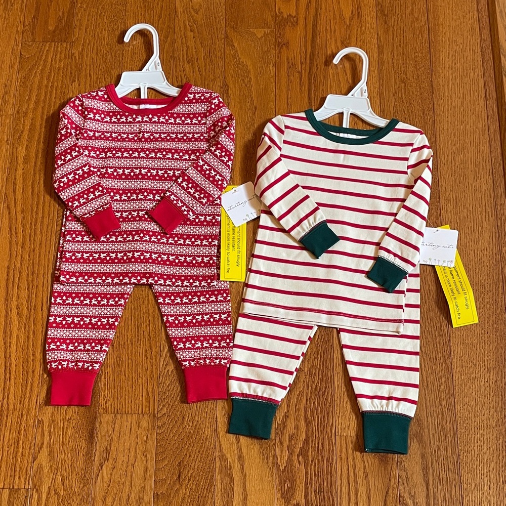 Starting Out Brand Bundle of 2 PJ Sets size 18 mo New with Tags Gender Neutral